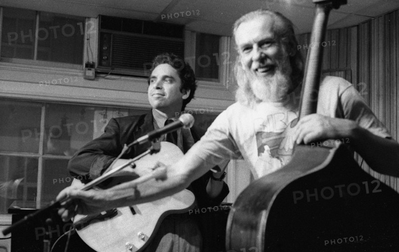 Peter Ind (bass) and Howard Alden, Tenor Clef, Hoxton Sq, London, July, 1992. Creator: Brian O'Connor.