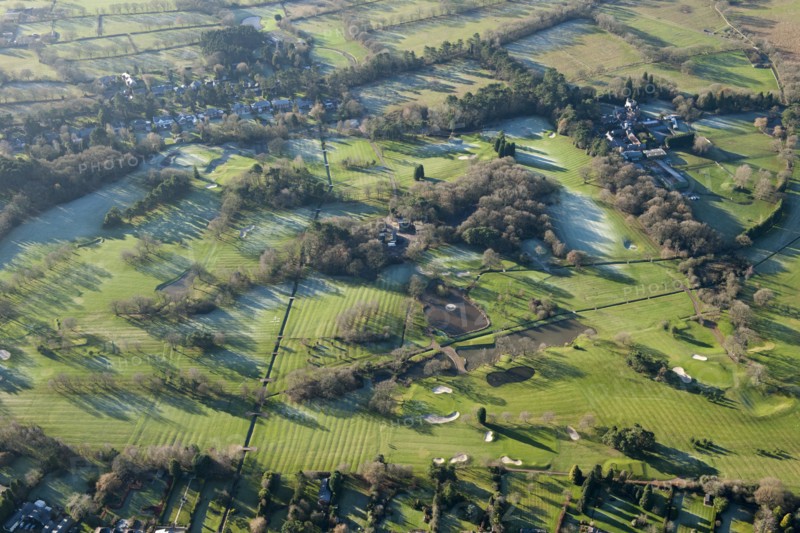 Ladbrook Park Golf Course with extensive ridge and furrow earthworks, Warwickshire, 2014