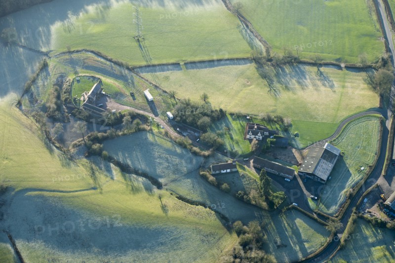 Moated site at Church Farm, Morton Bagot, Warwickshire, 2014