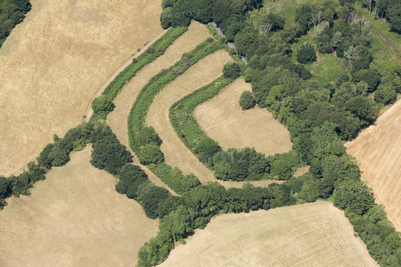 Milber Down Camp, Iron Age multivallate hillfort, near Newton Abbot, Devon, 2018