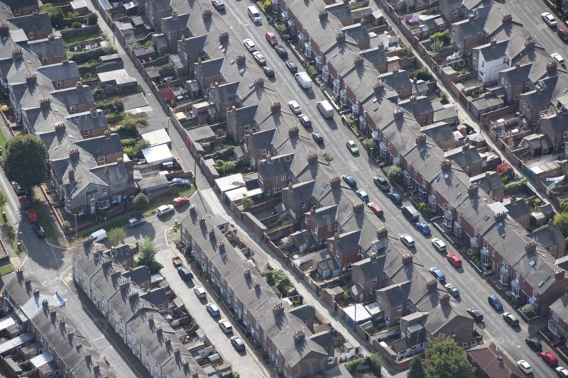 Terraced housing, York, North Yorkshire, 2014