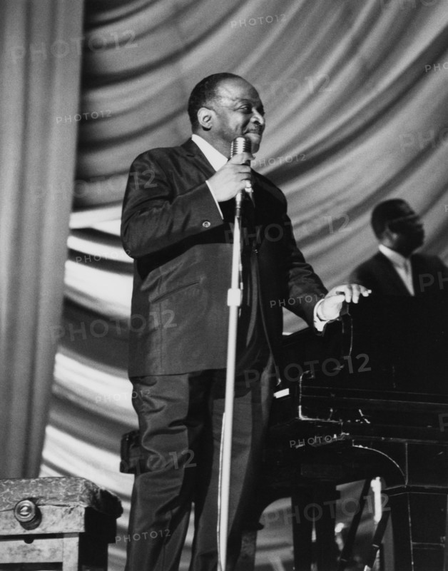 Count Basie on stage, 1960s.