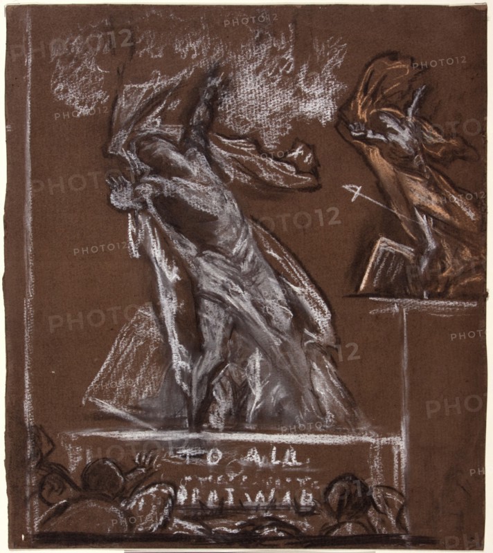Figure Study for a War Memorial, c1920.