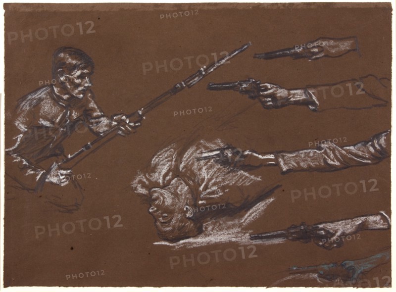 Studies for 'Mametz Wood', c1916.