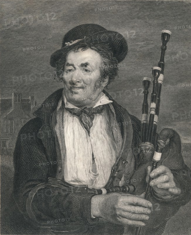 The Bag Piper, from a picture by David Wlkie, R.A.'