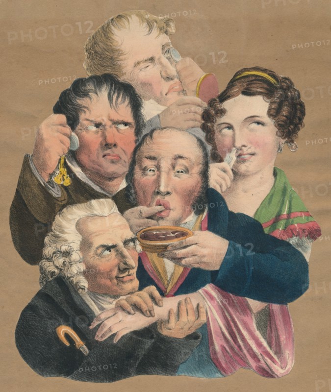 The five senses, late 18th-early 19th century.