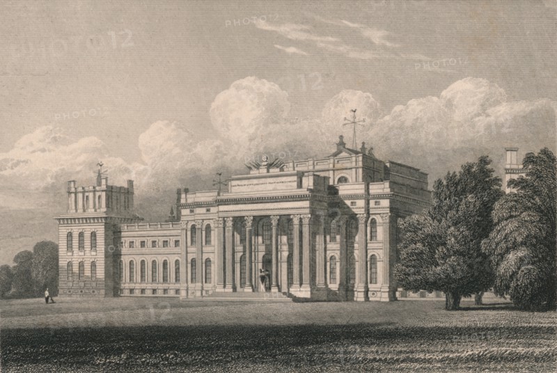 Blenheim, South East View, Oxfordshire', 1831.