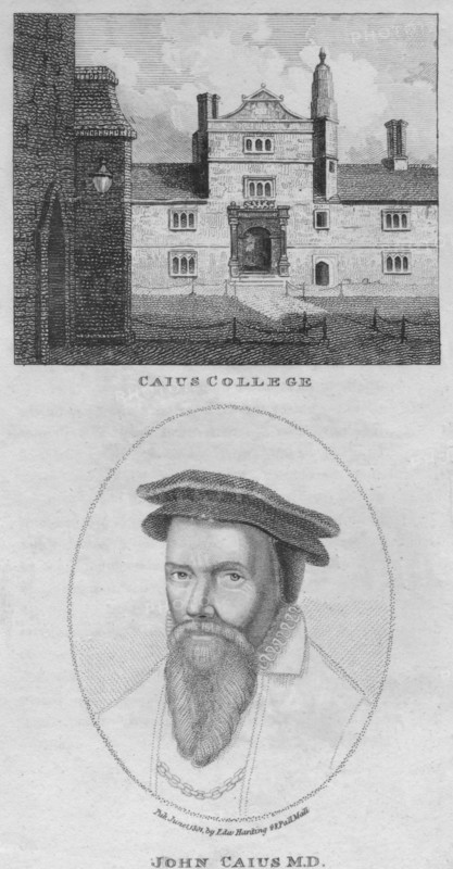 Caius College; John Caius M.D.', 1801.