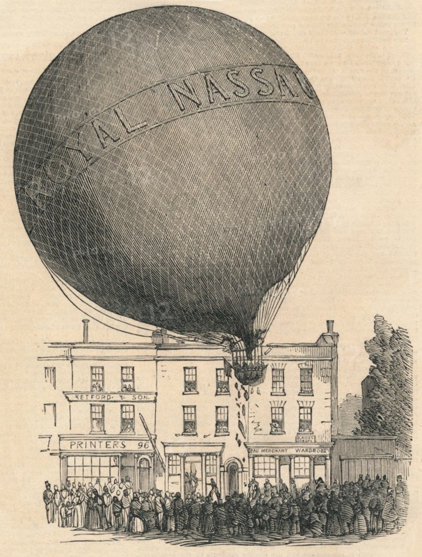 Accident to the Nassau Balloon in the London-Road, on Wednesday', 1849.