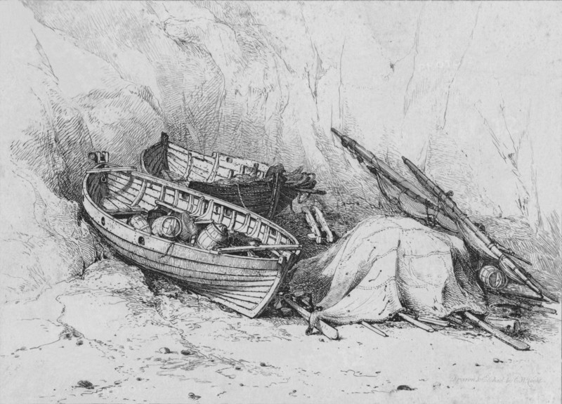 On The Beach at Cromer', c1828.
