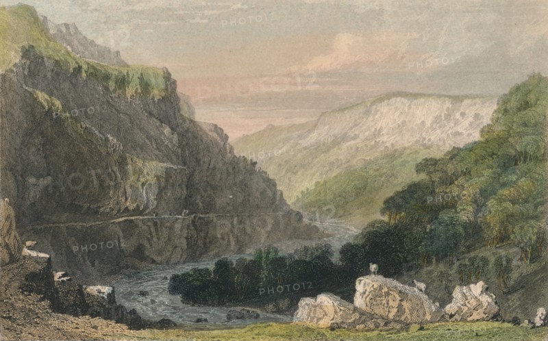 Valley of Linmouth, North Devon', c1830.