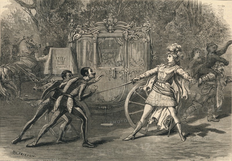 Scene from the Covent Garden Pantomime', 1878.
