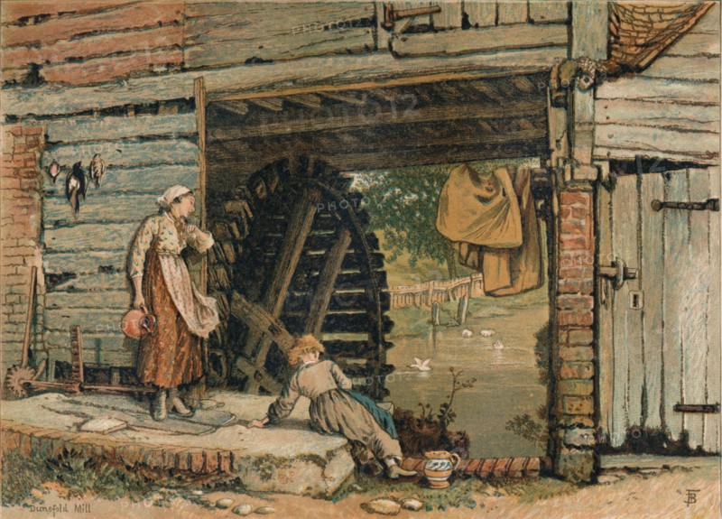 A Surrey Water-Mill', mid-late 19th century.