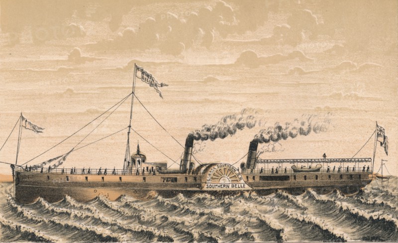 Southern Belle Between Toronto, Niagara and Buffalo...', mid-late 19th century.