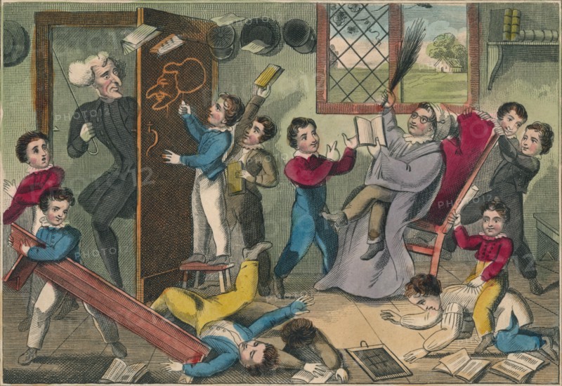 The Schoolmaster Abroad', 1832.