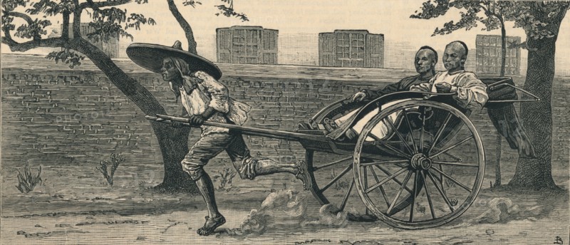 A "Jinriksha", or Chinese hand-carriage', c1883.