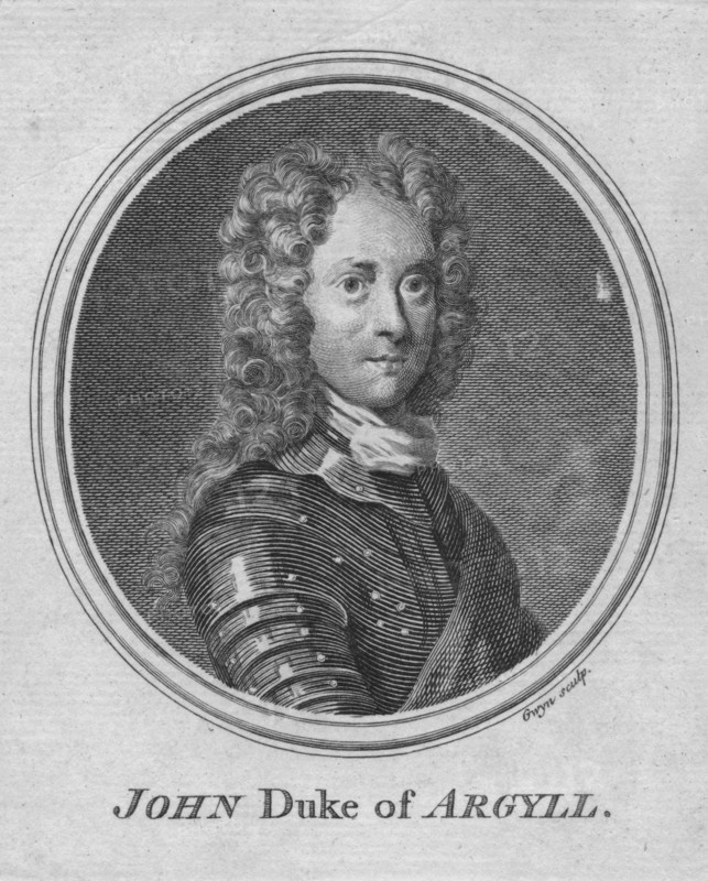 John Duke of Argyll'.
