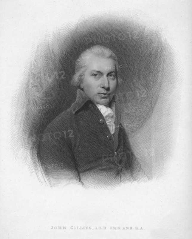 John Gillies, L.L.D. F.R.S. and S.A.', 1813.