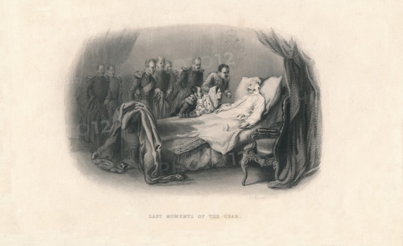 Last Moments of the Czar', (c1857).