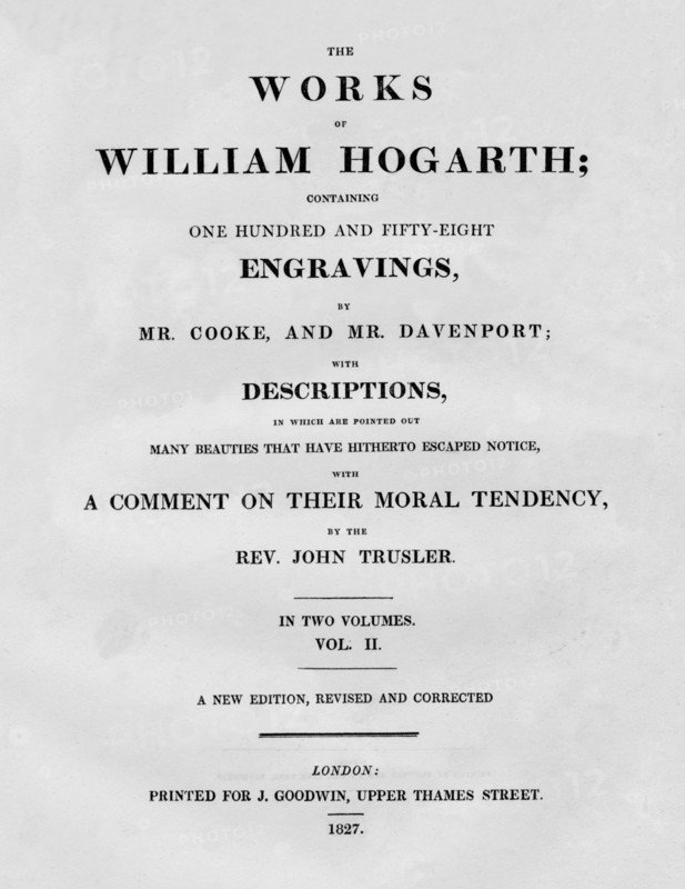 The Works of William Hogarth, Vol II', 1827.