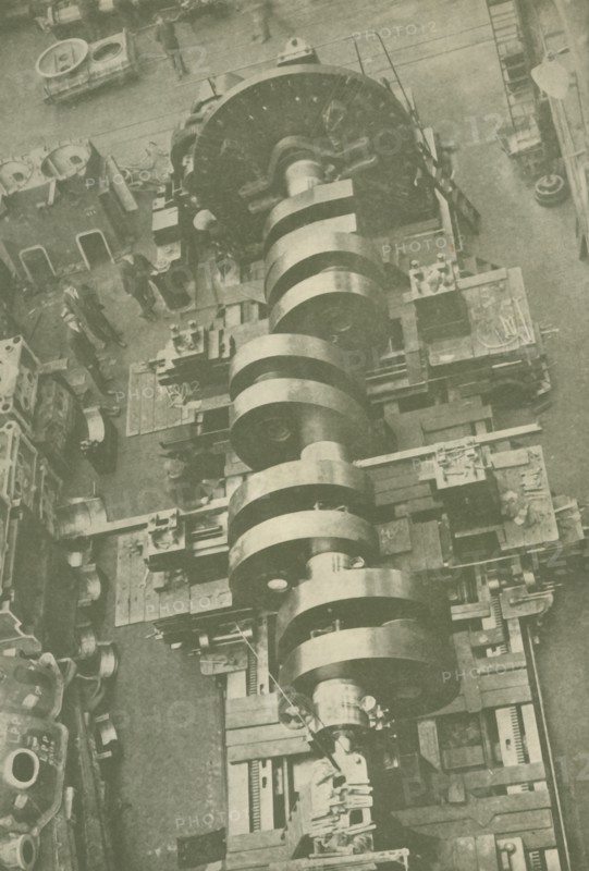 Part of the Crankshaft of M.V. "Britannic" (White Star), 27,000 Tons', c1930.
