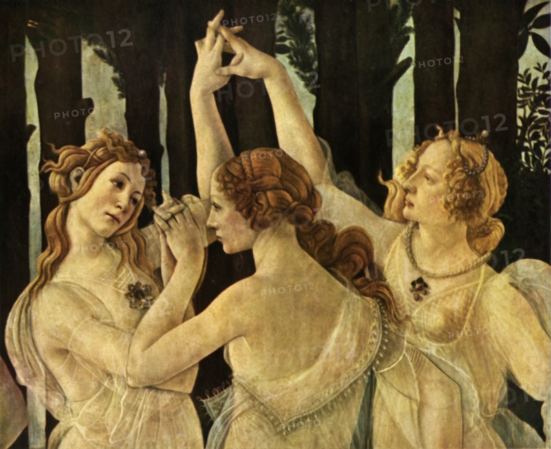 The Three Graces, detail from 'Primavera', c1478, (1937).