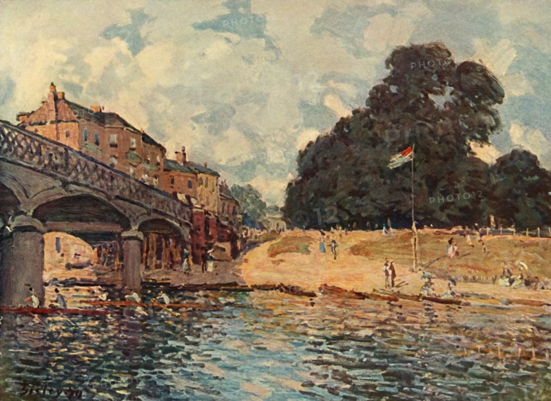 Bridge At Hampton Court', 1874, (1937).
