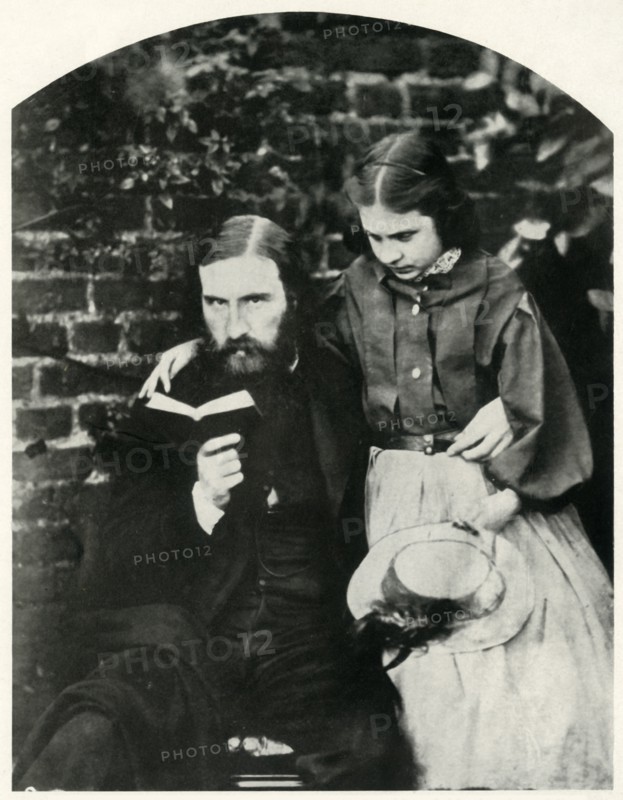 George Macdonald and his daughter Lilia Scott MacDonald, c1863, (1948).