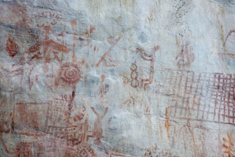 Pictography, Faical, San Ignacio, Cajamarca, Peru, 2015.