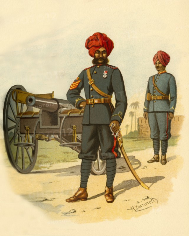 The Bombay Artillery', 1890.