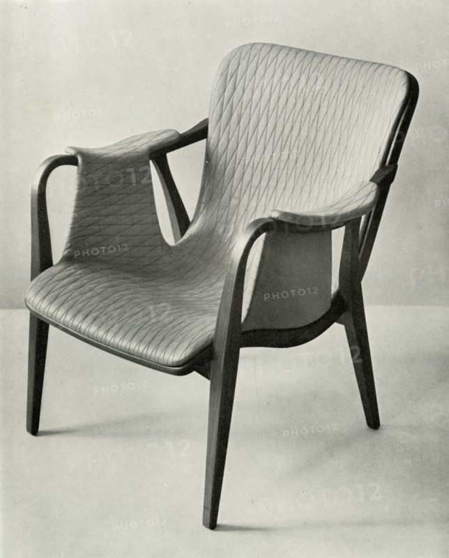 Framed chair, Designed by Axel Larsen for the Institute of Handicrafts, Stockholm', 1949
