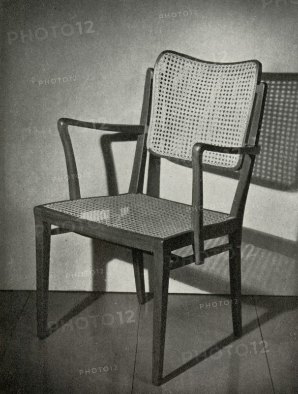 Armchair of polished mahogany, by Nils Enstrom made by AB Ferd. Lundquist & Co.', 1949