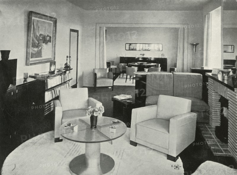 Studio and dining-room in house in Brussels', 1937.