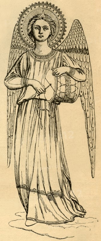 Outline Copy of an Angel Painted by Fra Angelico', 1881.