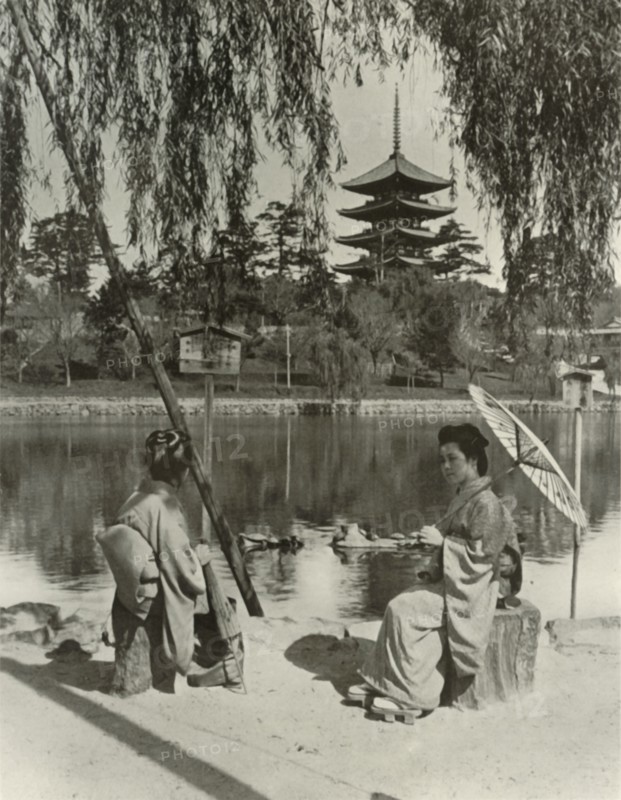 The Nara Pagoda', 1910.