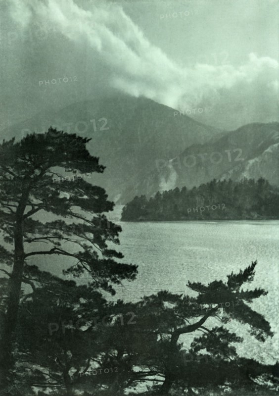 Approaching Storm on Lake Motosu', 1910.