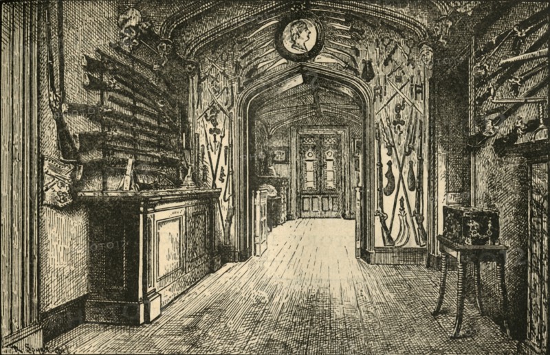 The Armory at Abbotsford', 1882.