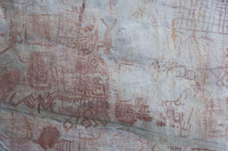 Pictography, Faical, San Ignacio, Cajamarca, Peru, 2015.