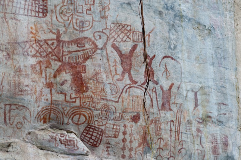 Pictography, Faical, San Ignacio, Cajamarca, Peru, 2015.