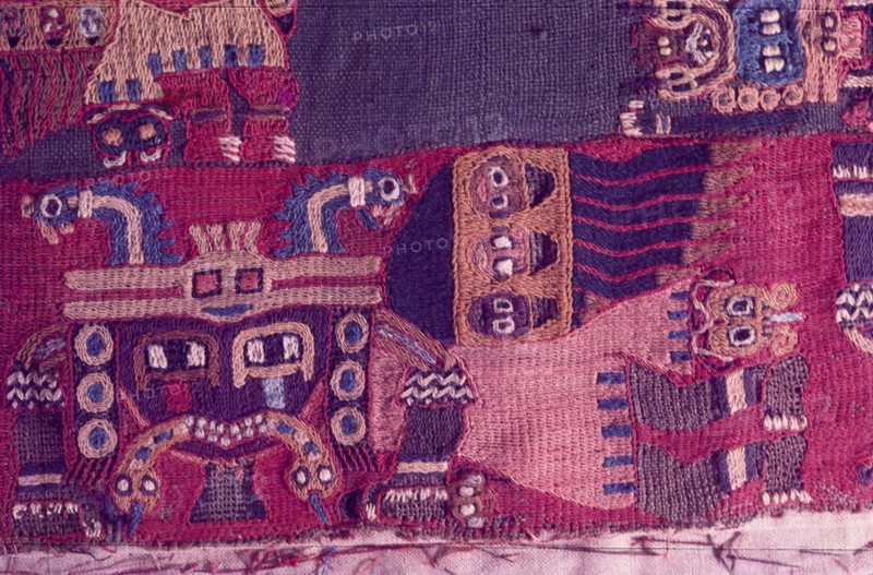 Textiles, Paracas Culture, Peru, 2015.