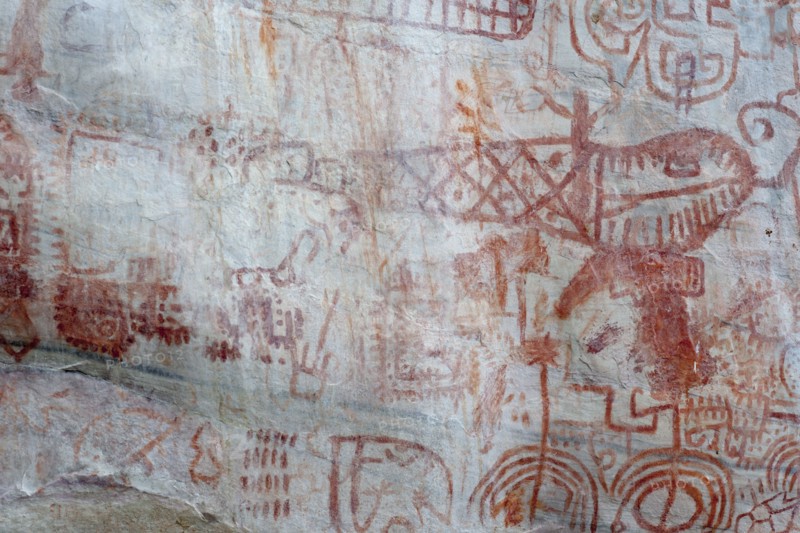 Pictography, Faical, San Ignacio, Cajamarca, Peru, 2015.