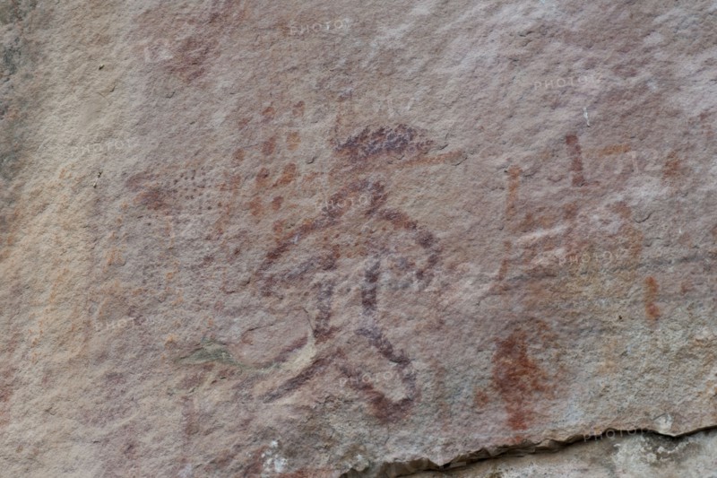 Pictography, Faical, San Ignacio, Cajamarca, Peru, 2015.
