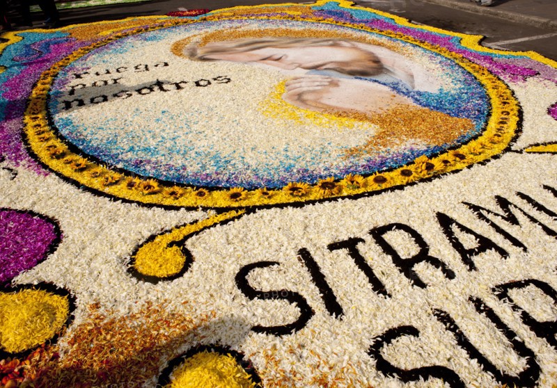 Holy Week Surco Flower Carpet, Lima, Peru, 2015.