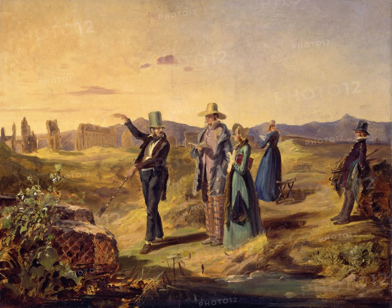 Englishmen in the Campagna, ca 1835.