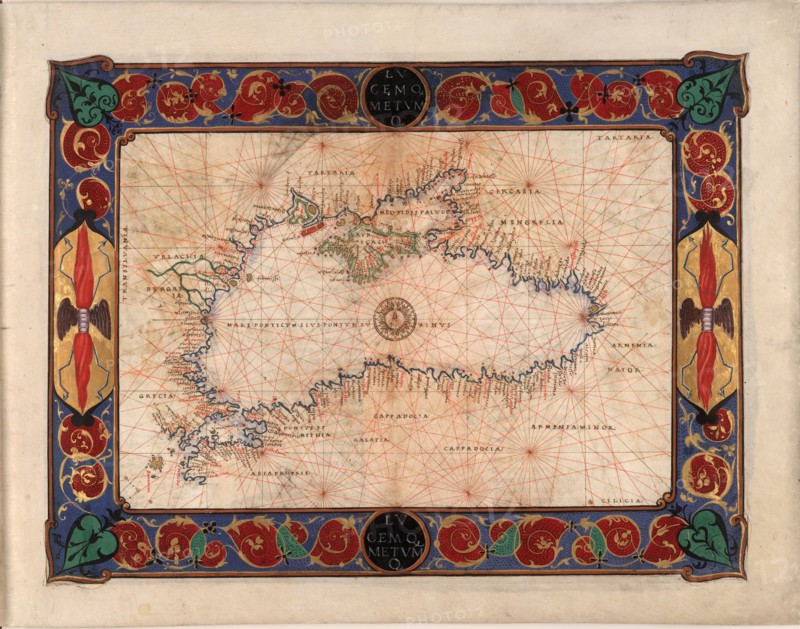 Map of the Black Sea, c. 1544.