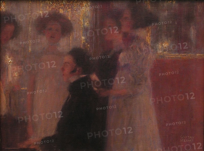 Schubert at the piano (Sketch), 1896.