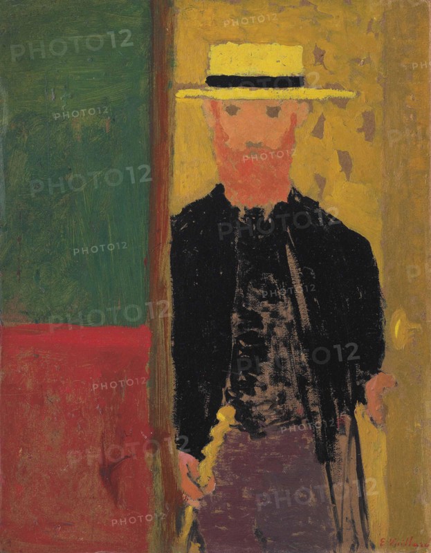 Self-Portrait with s straw hat, ca 1892.