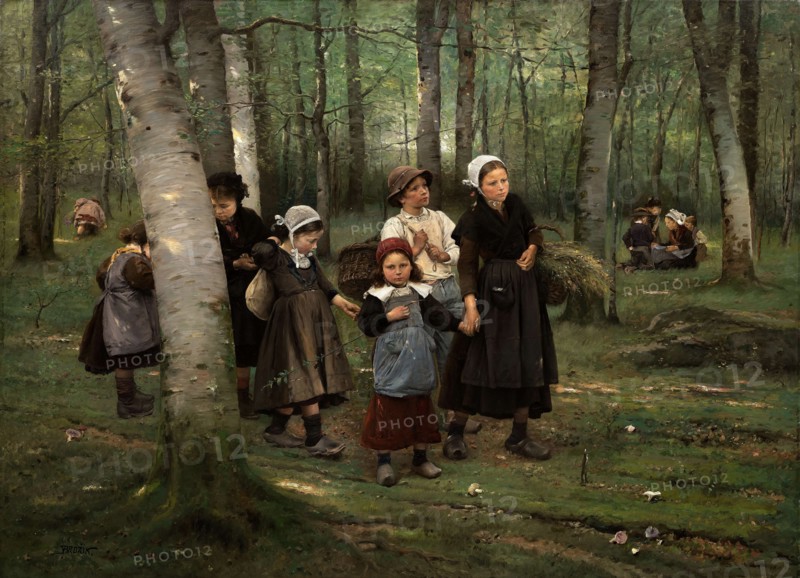 Children in the woods, 1891.