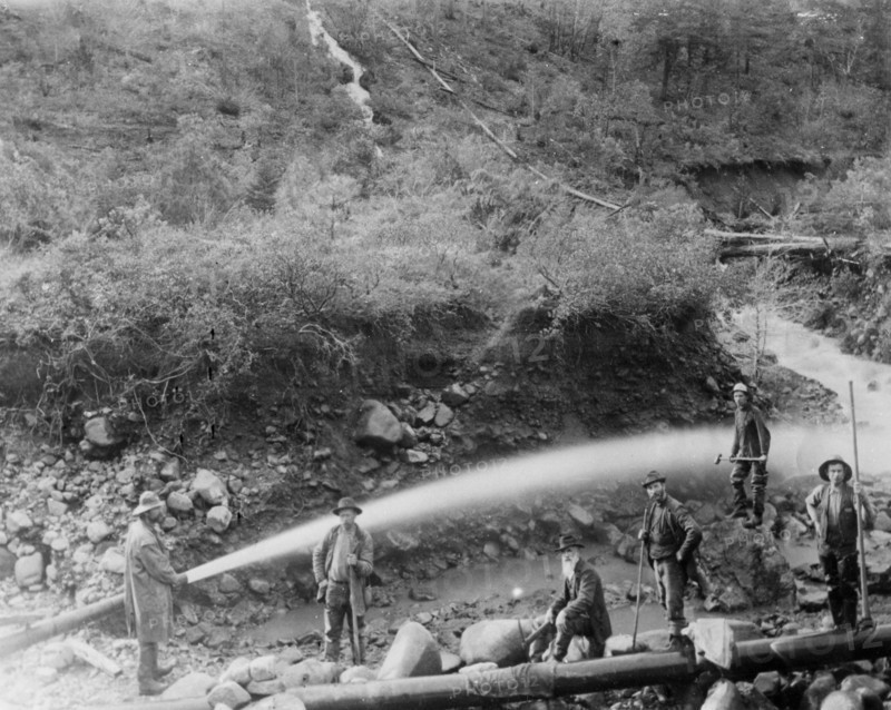 La Grange Mine Crew, California, 1890s.