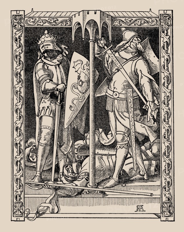 Die Nibelungen. How Sir Dietrich's Men Were All Slain, 1840-1841.